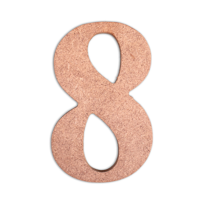 4" MDF Numbers from Little Birdie