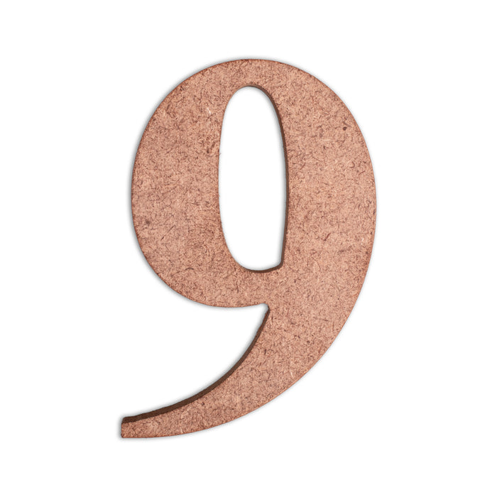 4" MDF Numbers from Little Birdie