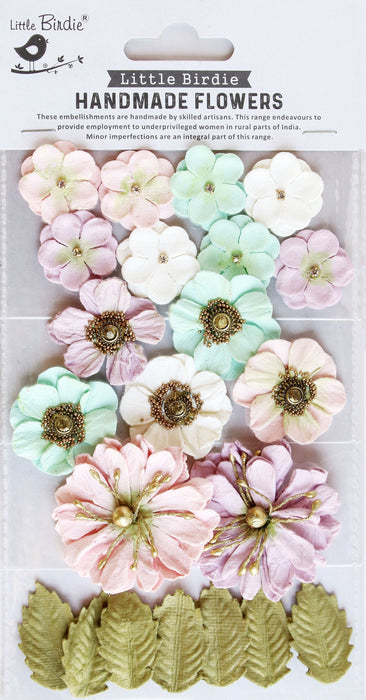 Renae Mixed Jeweled Paper Flowers from Little Birdie