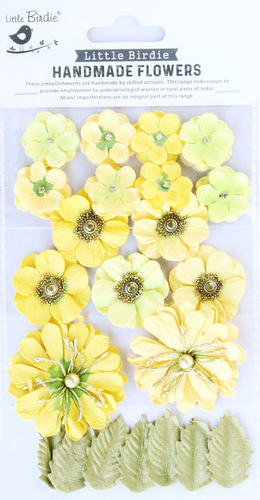 Renae Mixed Jeweled Paper Flowers from Little Birdie
