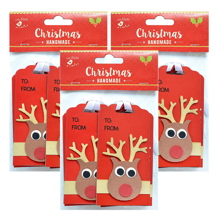 Pack of 3 - Christmas Gift Tag 10/Pkg-Reindeer