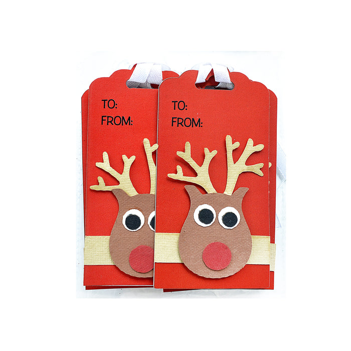 Pack of 3 - Christmas Gift Tag 10/Pkg-Reindeer