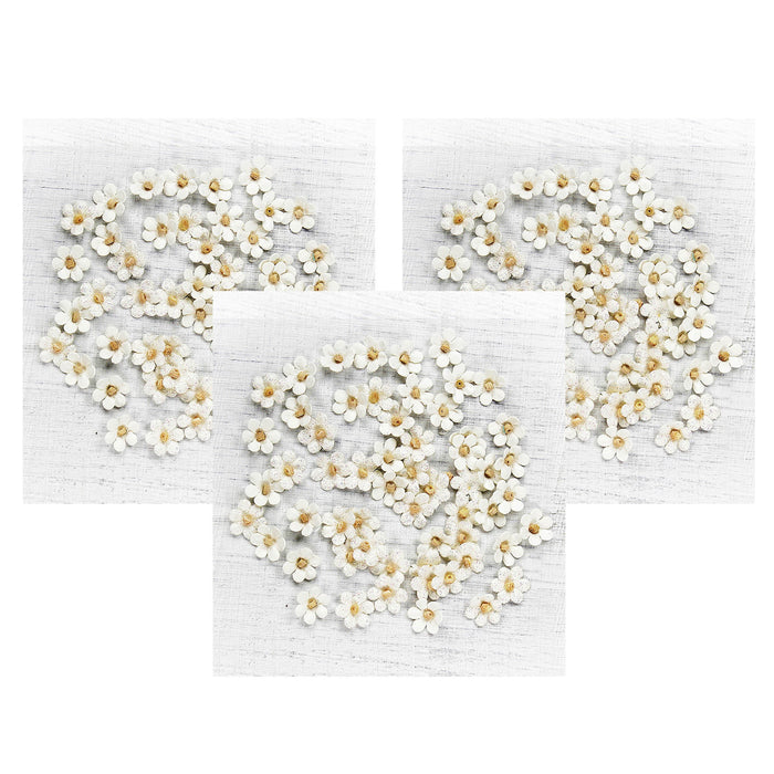 Pack of 3 - Beaded Micro Petals 60/Pkg-Moon Light