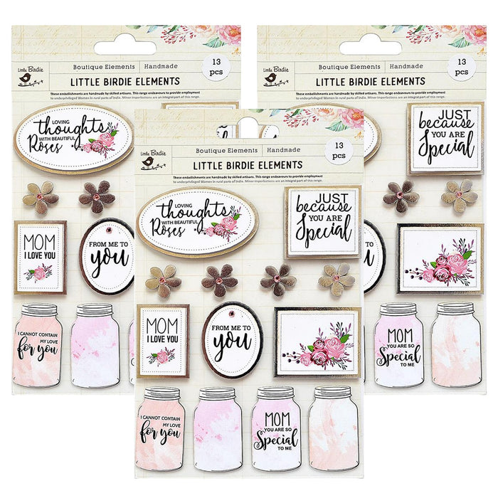 Pack of 3 - Special Mom Thoughtful Embellishment 13/Pkg-Mom Thoughtful