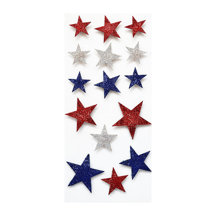 Pack of 3 - Independence Day Sticker 15/Pkg-Shining Stars