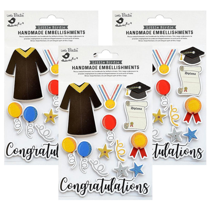 Pack of 3 - Happy Graduation Sticker 13/Pkg-Happy Graduation