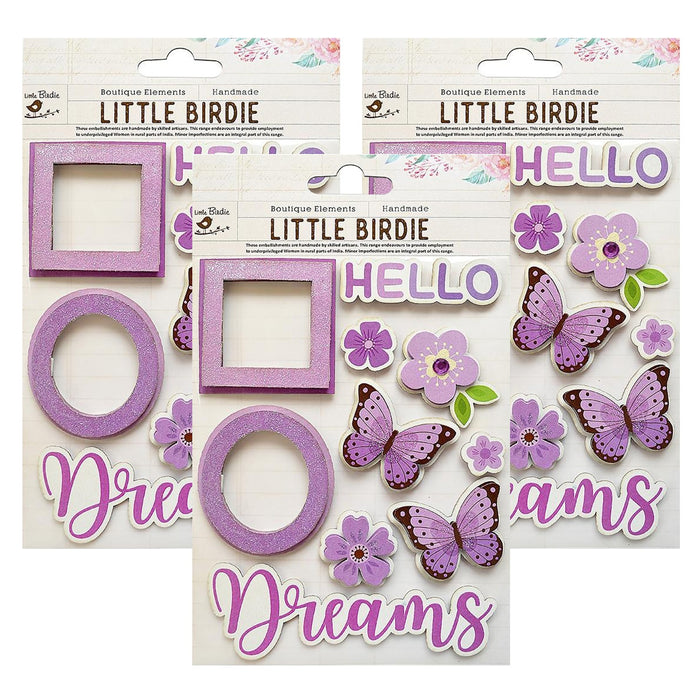 Pack of 3 - Sticker Expressions 10/Pkg-Lilac
