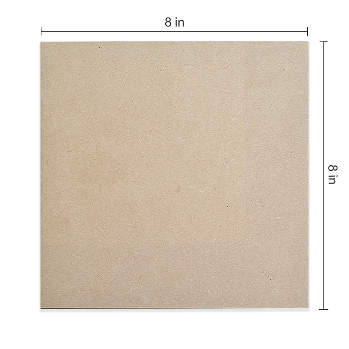 Pack of 3 - MDF Wooden Base 5.5mm Thickness-Square 8"X8"