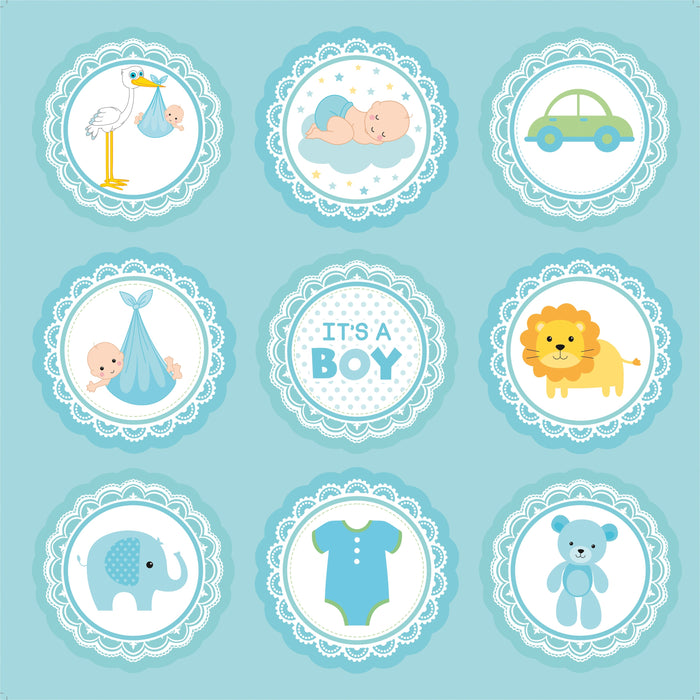 Pack of 3 - Little Miracle Cardstock Pack 6"X6" 24/Pkg-Baby Boy