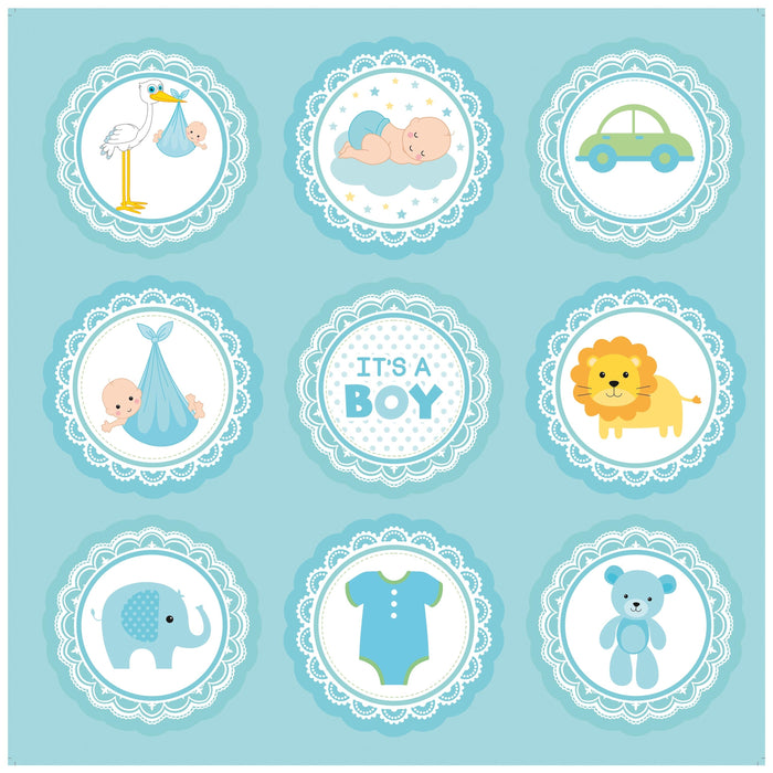 Pack of 3 - Little Miracle Cardstock Pack 12"X12" 12/Pkg-Baby Boy