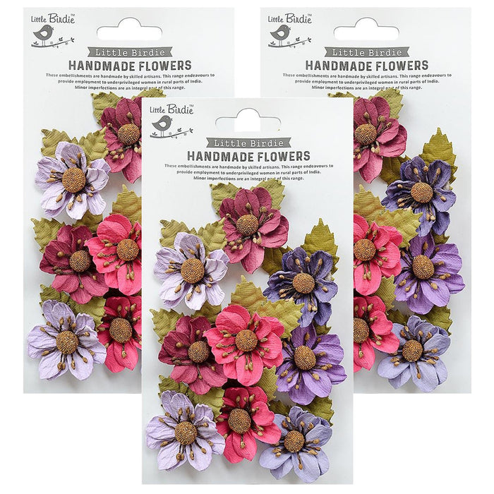 Pack of 3 - Wendy Paper Flowers 9/Pkg-Birds And Berries