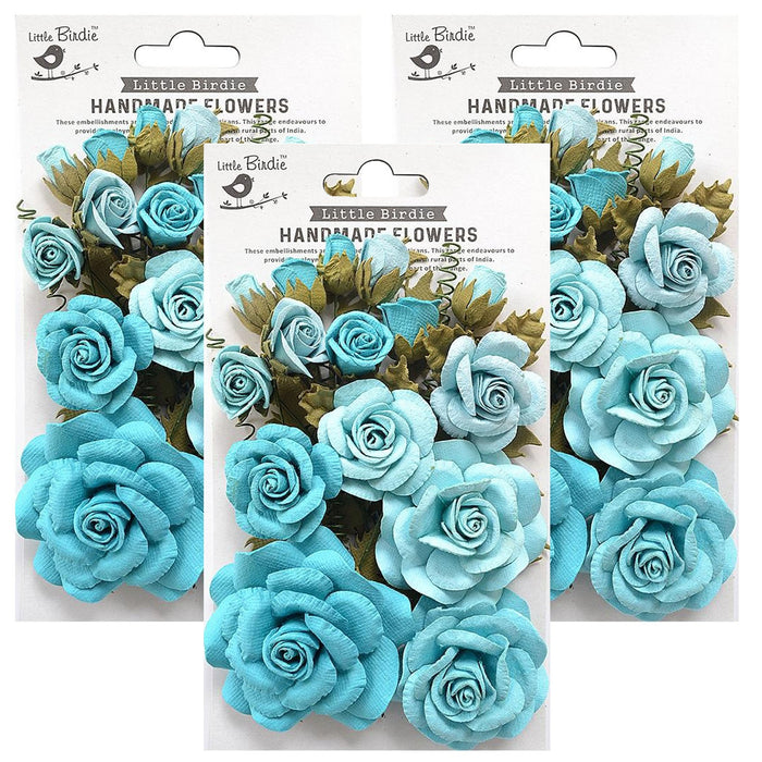 Pack of 3 - Rosalind Paper Flowers 21/Pkg-Song Of The Sea