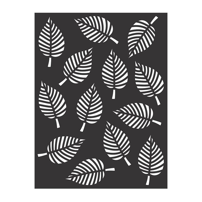 Pack of 3 - Reusable Stencil 7.3"X9.7"-Leaf Melody
