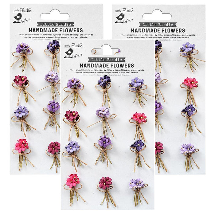 Pack of 3 - Paper Bouquet 12/Pkg-Birds And Berries