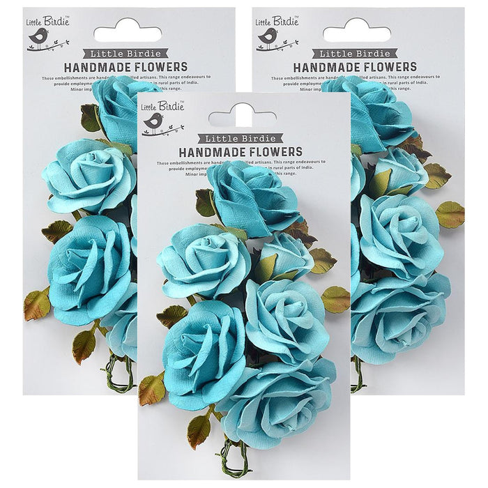 Pack of 3 - Marva Paper Flowers 4/Pkg-Song Of The Sea