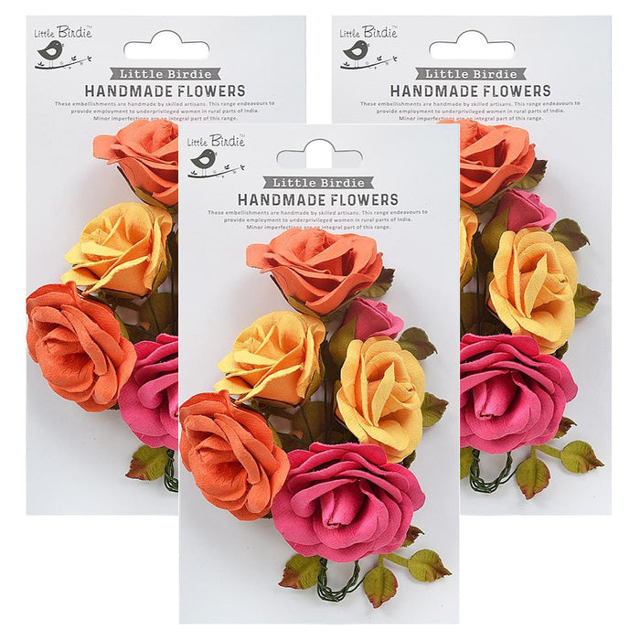 Pack of 3 - Marva Paper Flowers 4/Pkg-Boho Vibes