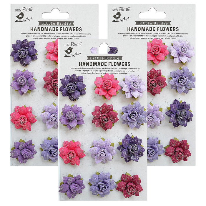 Pack of 3 - Marisa Paper Flowers 12/Pkg-Birds And Berries