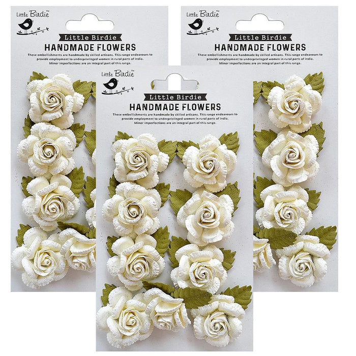 Pack of 3 - Karin Paper Flowers 8/Pkg-Shabby Chic