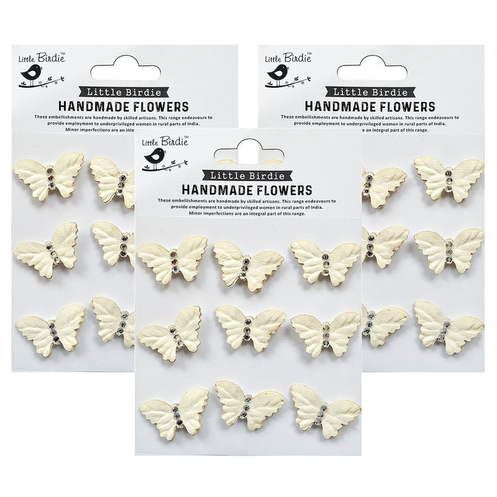 Pack of 3 - Jewel Butterfly 9/Pkg-Shabby Chic
