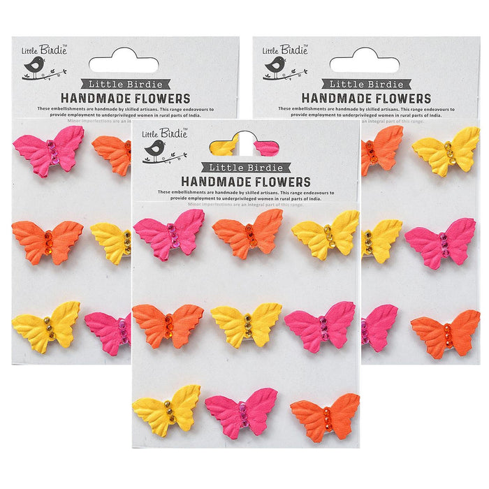 Pack of 3 - Jewel Butterfly 9/Pkg-Boho Vibes
