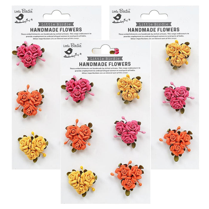 Pack of 3 - Francisca Paper Flowers 6/Pkg-Boho Vibes