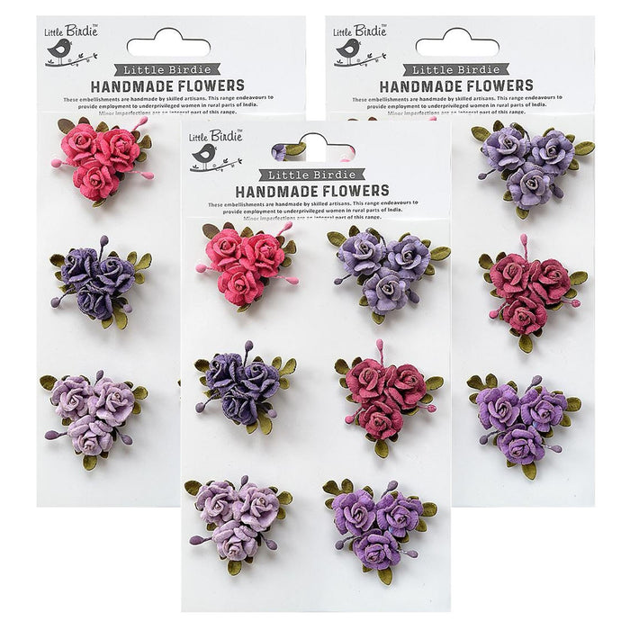 Pack of 3 - Francisca Paper Flowers 6/Pkg-Birds And Berries
