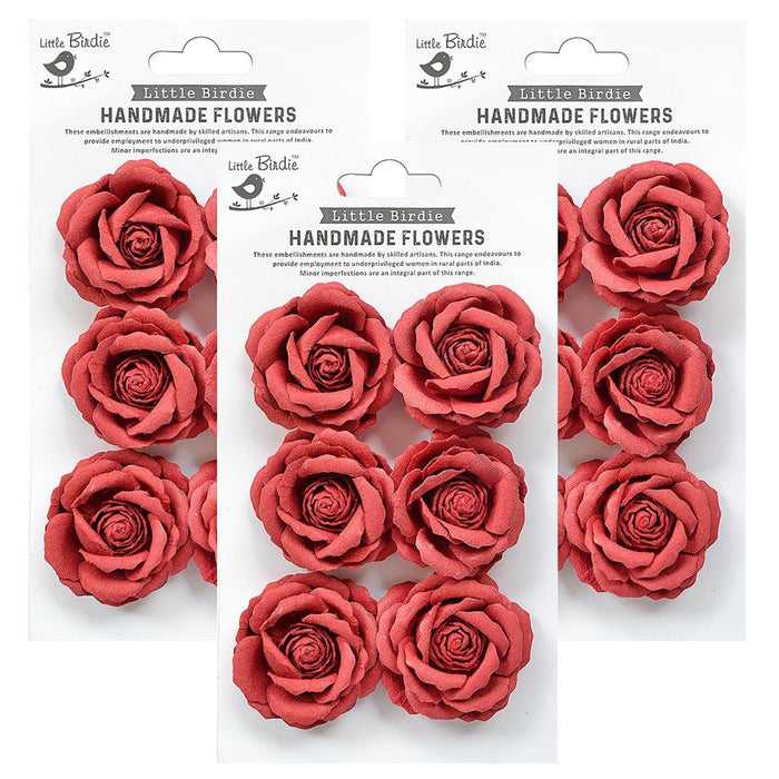 Pack of 3 - Ellis Paper Flowers 6/Pkg-Love and Roses