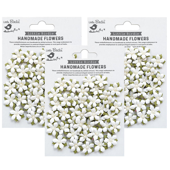 Pack of 3 - Elira Paper Flowers 40/Pkg-Shabby Chic