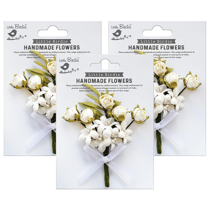 Pack of 3 - Dillan Paper Bouquet 1/Pkg-Shabby Chic