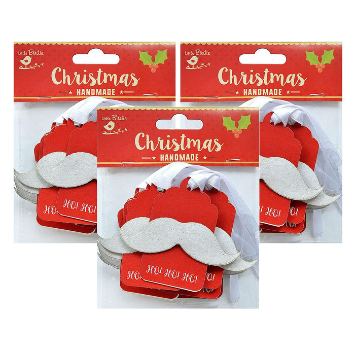 Pack of 3 - Christmas Gift Tag 10/Pkg-Laughing Santa