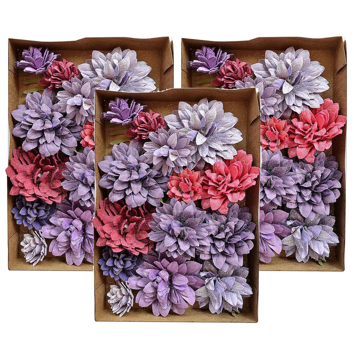 Pack of 3 - Celestina Paper Flowers 20/Pkg-Birds And Berries