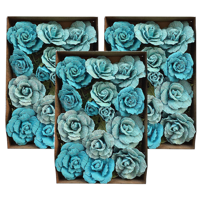 Pack of 3 - Bonita Paper Flowers 20/Pkg-Song Of The Sea