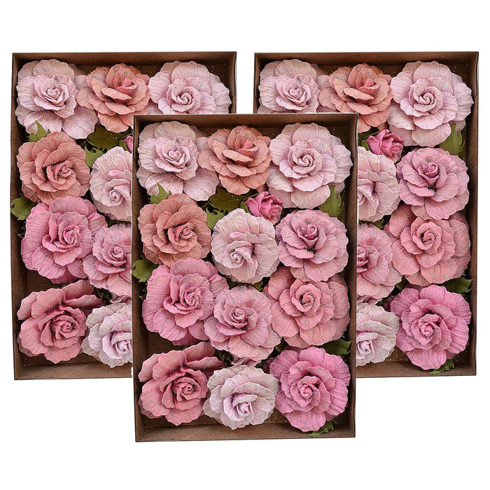 Pack of 3 - Bonita Paper Flowers 20/Pkg-Celebrate Life
