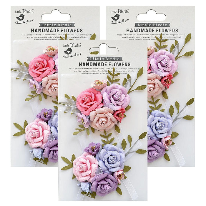 Pack of 3 - Arion Paper Flowers 2/Pkg-Fairy Sparkle
